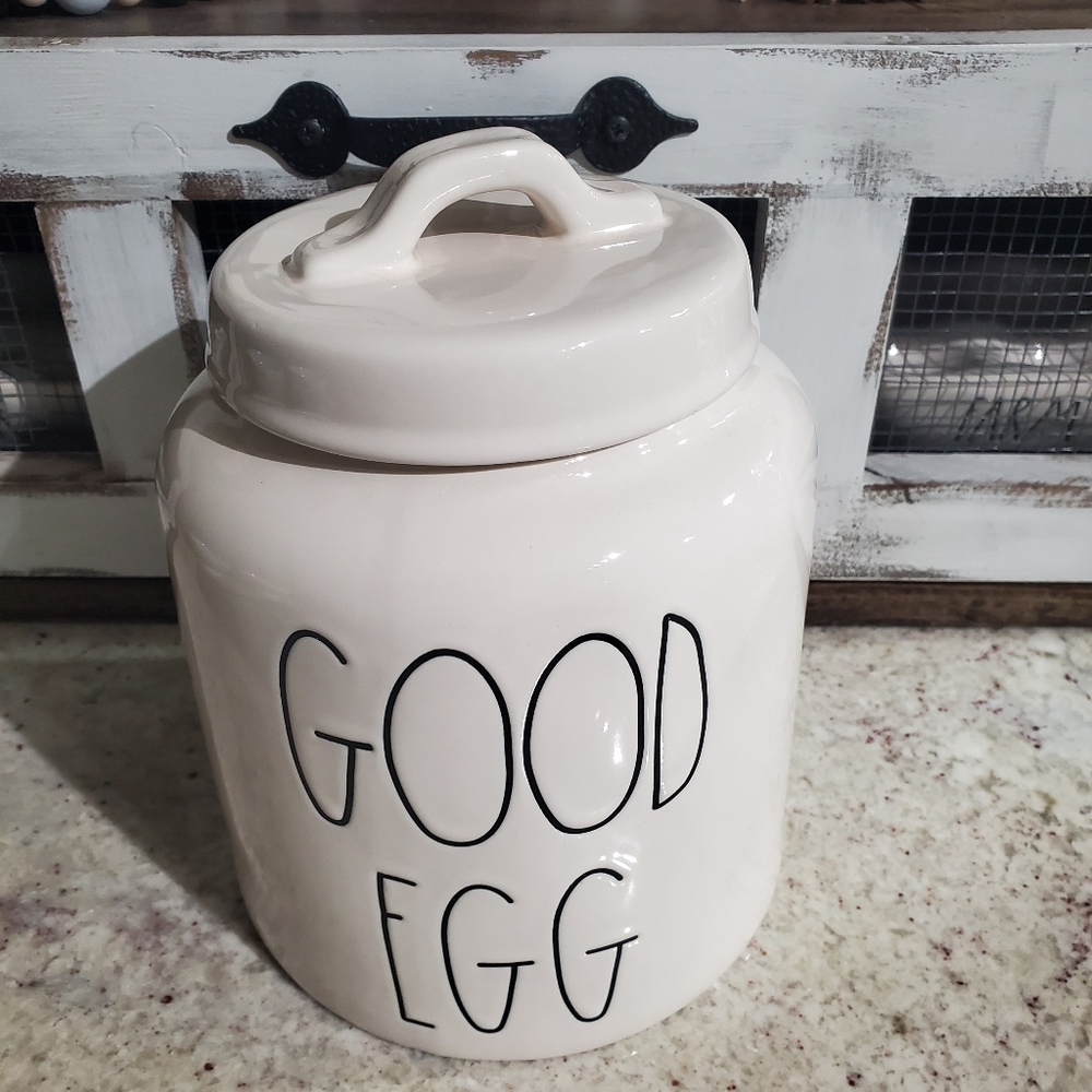 NEW Rae Dunn Good Egg Spring Easter Ceramic Canister - Picture 4 of 4